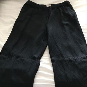 Black linen pants. Size small